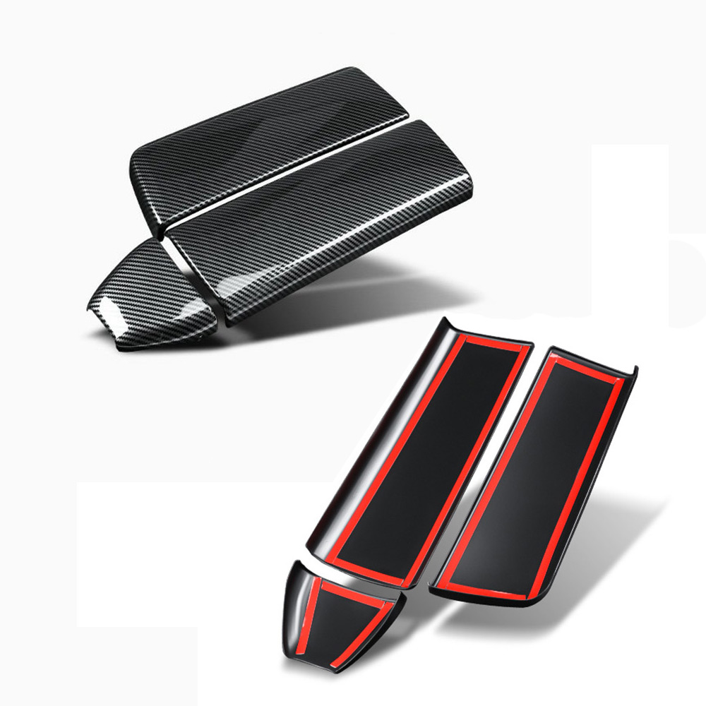 For Mercedes-Benz GLE GLS ML GL Class W166 X166 2012-2019 Carbon Fiber Car Center Console Armrest Box Panel Protection Cover Trim 350 400 500e 550 63 