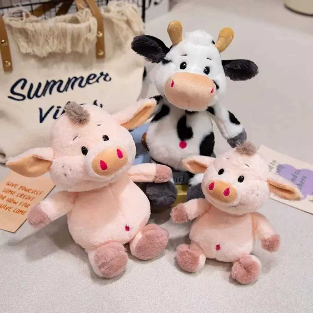 Soothing Toy Animal Cattle Animal Plush Doll Stuffed Cow Bull Fluffy Milk Cow Plush Doll 25cm Soft Cow Plush Toy Home Decor C250925
