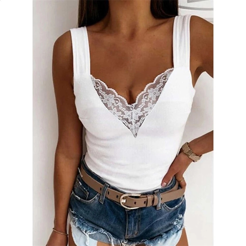 Womens clothing sexy lace vest womens autumn bottom sleeveless vest zipper Y2K top elegant womens T-shirt 250422