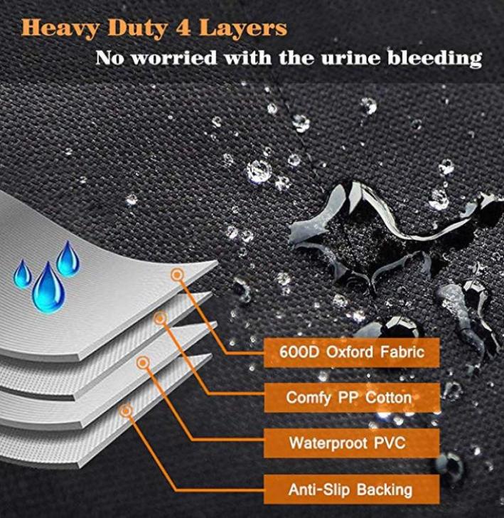 Dog Seat Cover Car for Pets Pet Seat Cover Dog Hammock for Back Seat Scratch Proof Nonslip Durable Heavy Duty7749993