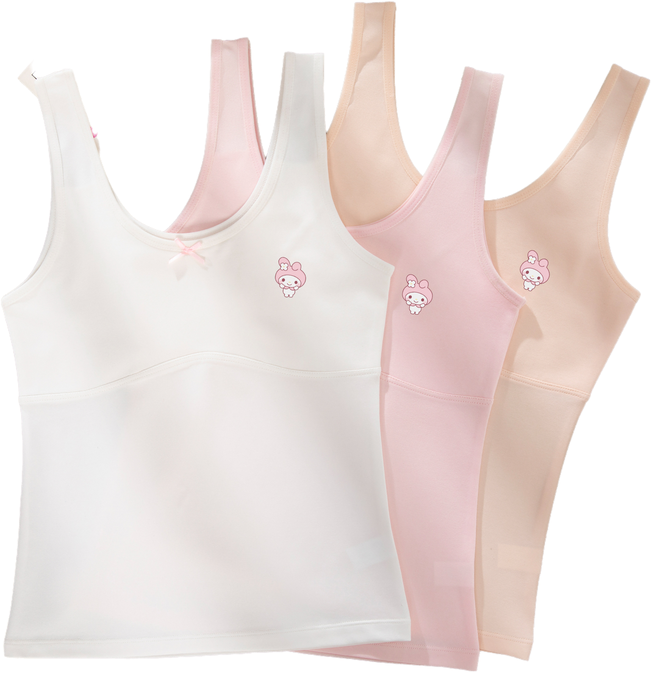 Cartoon Developmental Support Sports Bralette Tank Tops for Preteen Girls