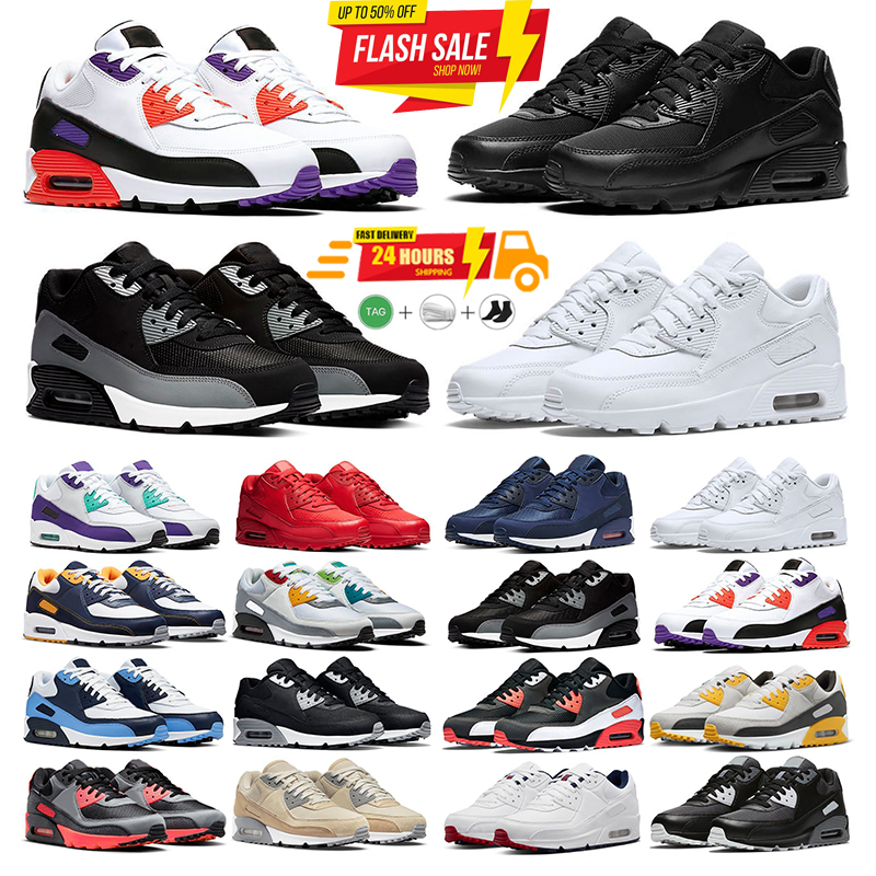 2025 90s Designer mens Running Shoes Triple Black White UNC Rose Pink Valentines day Lahar Escape Smoke Grey Pale Ivory Camowabb Men Women shoes