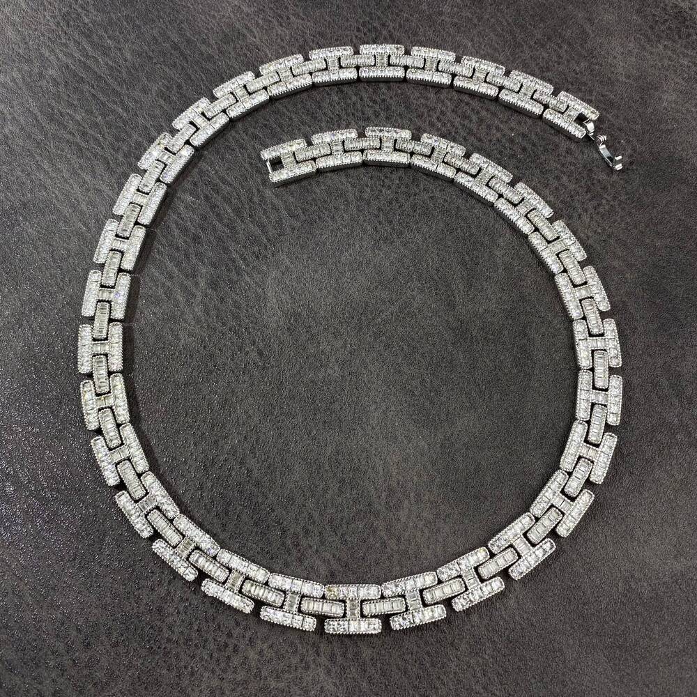 Fashion Popular Gold Plated Hip Hop Thick Style Iced Out Necklace Jewelry Chain and Bracelet American Personalize