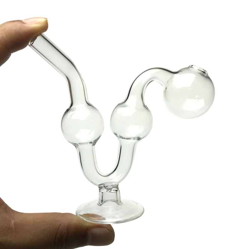 Goodsstore 4 Inch Glass Oil Burner Bong 30mm Big Ball Bowl Thick Pyrex Mini Snake Glass Oil Bongs Water Smoking Pipe