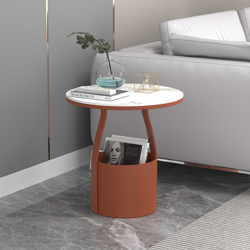 M9254 Sofa side table Italian minimalist small apartment coffee table bedside storage cabinet