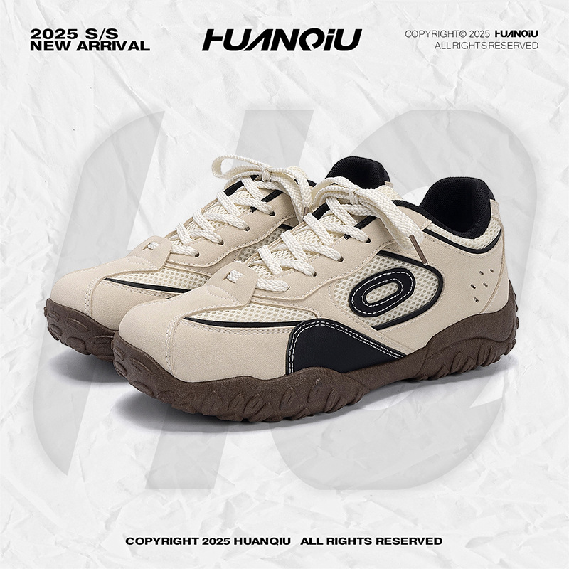 HUAN QIU Free shipping Designer Casual Shoes Casual shoes mesh breathable men shoes with increased height inside