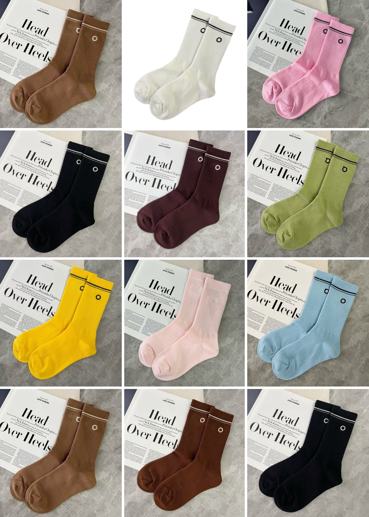Fashion Women's Girls' Crew Socks Yoga Socks Cotton Socks Crew socks 32826