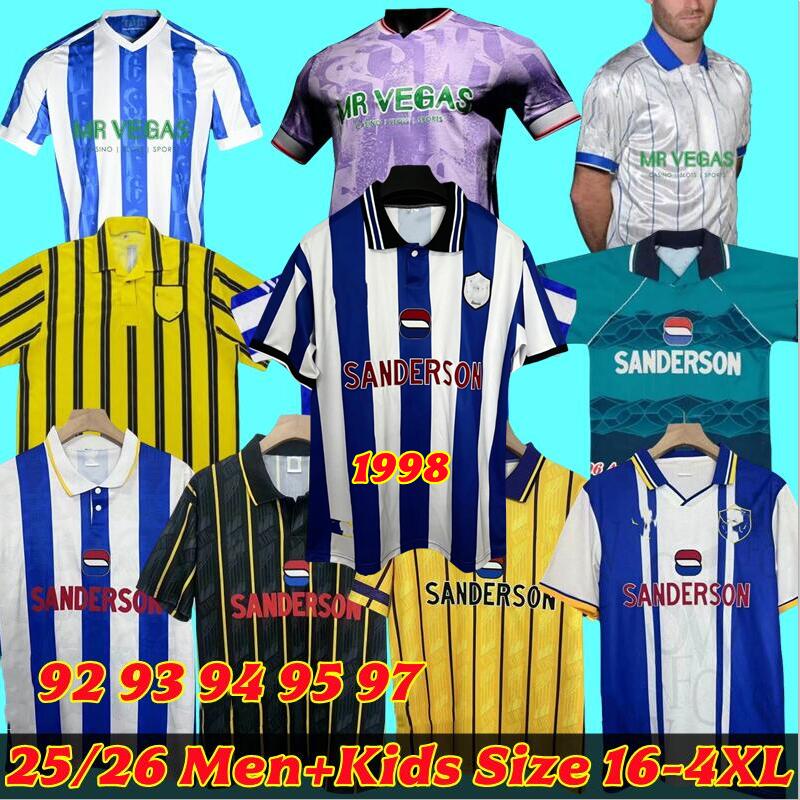 3XL 4XL 25 26 Sheffields Wednesdays soccer jerseys 2025 Will Vaulks Callum Paterson Michael Smith Tyreeq Bakinson Mallik Wilks football shirts 93 94 95 97 98