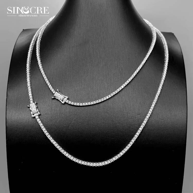 2mm Tennis FaMoissaniteory New Arrival Hiphop Moissanite 925 Chain Silver