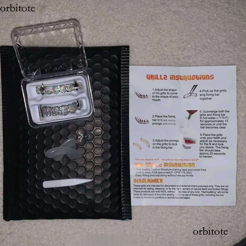 Personalized VVS Moissanite Dia Dental Grills Mens Hip Hop Jewelry 14K Gold Sier Iced Out Grillz for Teeth