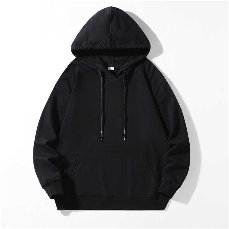 KKSKY Oversize Hoodie Sweatshirts Men Cotton Basic Pullover Streetwear Hip Hop Solid Hoodies Men Clothing Black White Pull Homme 210927