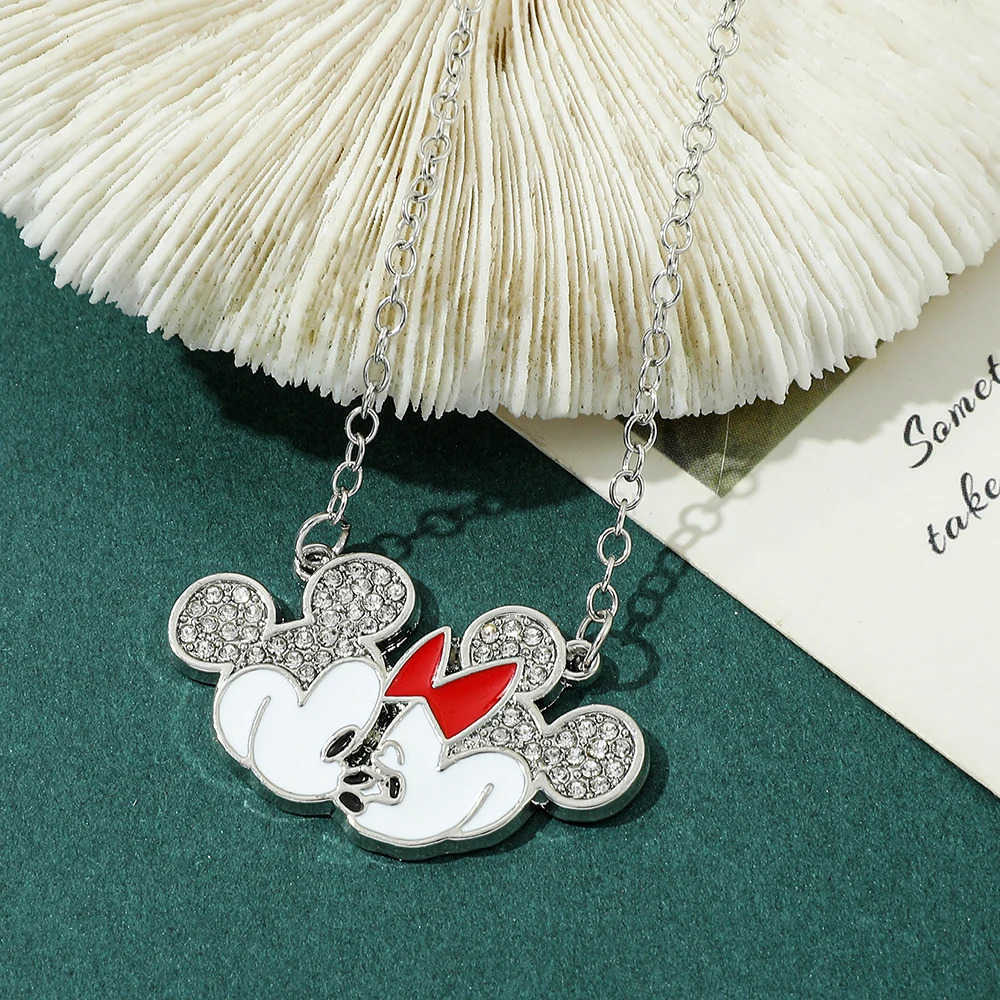 Disney Mickey Minnie Mouse Cute Necklace for Kids Adults Anime Fashion Jewelry Charm Pendant Accessory Birthday Gift H250925