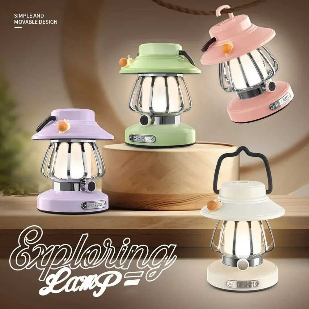 Retro Portable Camping Lantern 1500K3000K color temperature Kerosene Camp Lamp 3 Lighting Modes Tent Light for Hiking Climbing J250925