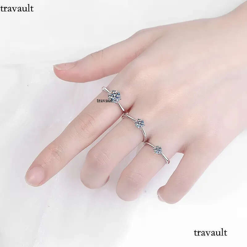 Zircon Dia Moissanite Wedding Fine Fashion Jewelry Sterling Sier Casual Rings for Ladies