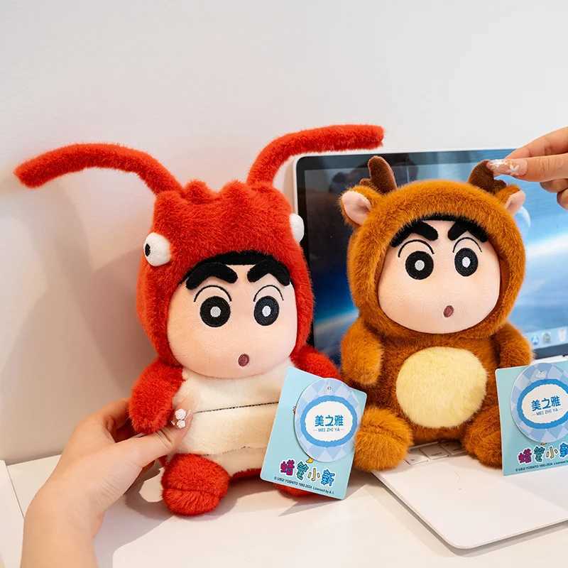 Cartoon Crayon Shin Chan Cosplay Bee Lobster Deer Plush Toy Kawaii Stuffed Figure Plushies Soft Pillow Sofa Bed Home Decor Girl C250925