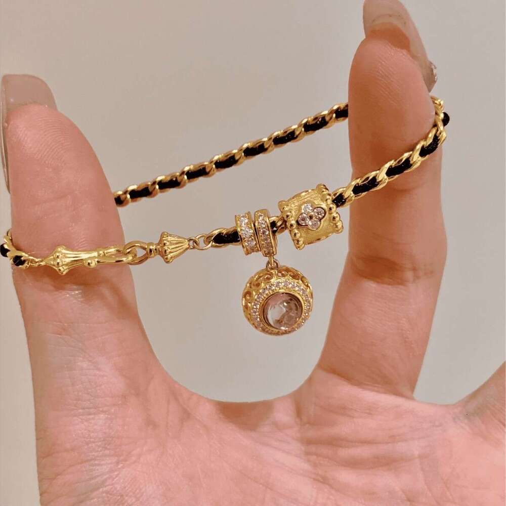 Designer Luxury jewelry for Women Copper plated with 18K gold Bracelets Plated Cubic Zirconia Adjustable Slider Elegant High-end Light Style Festival 