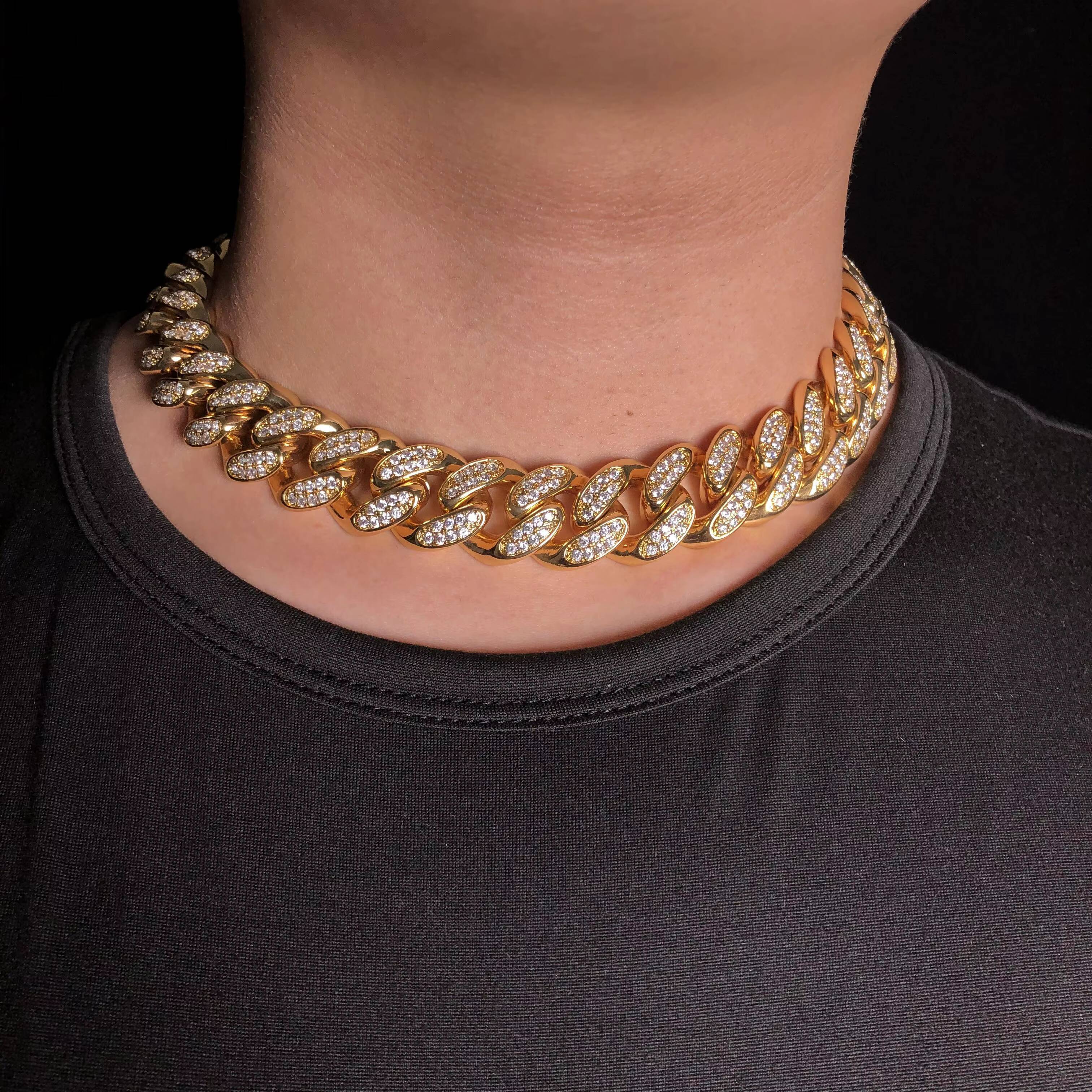 YSS Jewelry New Arrival 19mm Diamond Cuban Chain