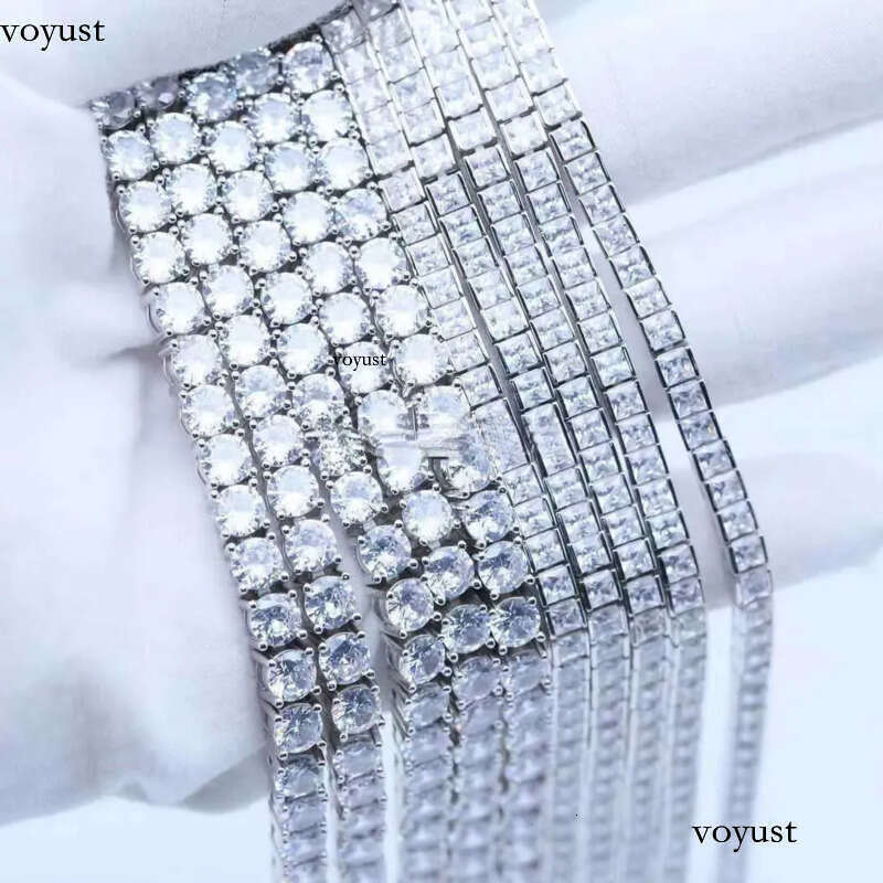 Lifeng Eent Cut Necklace Hand-set Craftsmanship10mm Rock Candy Tennis Chain d Vvs Moissanite Dia Chian