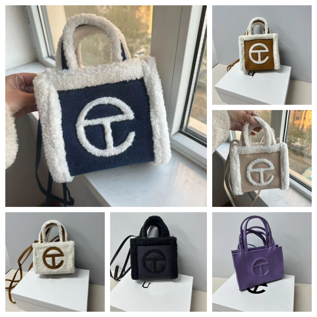 Tote Bag Designer Handbag New Mini Square Clutch Evening Bag High-Quality Wool Shoulder Bag Crossbody Bag