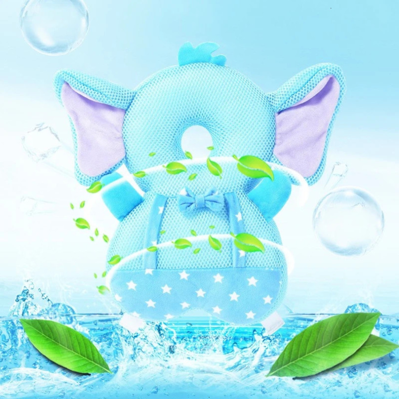 1-3T Toddler Baby Head Protector Safety Pad Cushion Back Prevent Injured Angel Bee Cartoon Security Pillows Protective Headgear 250514
