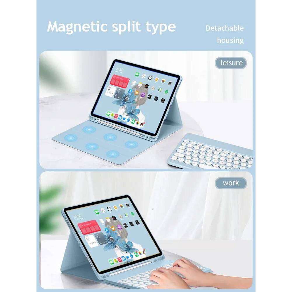Covers For Keyboard Case for iPad 9th 10th 10.9 Generation Pro 12.9 11 Inch Air 5 4 2022 10.2 8th 7th Magic Funda