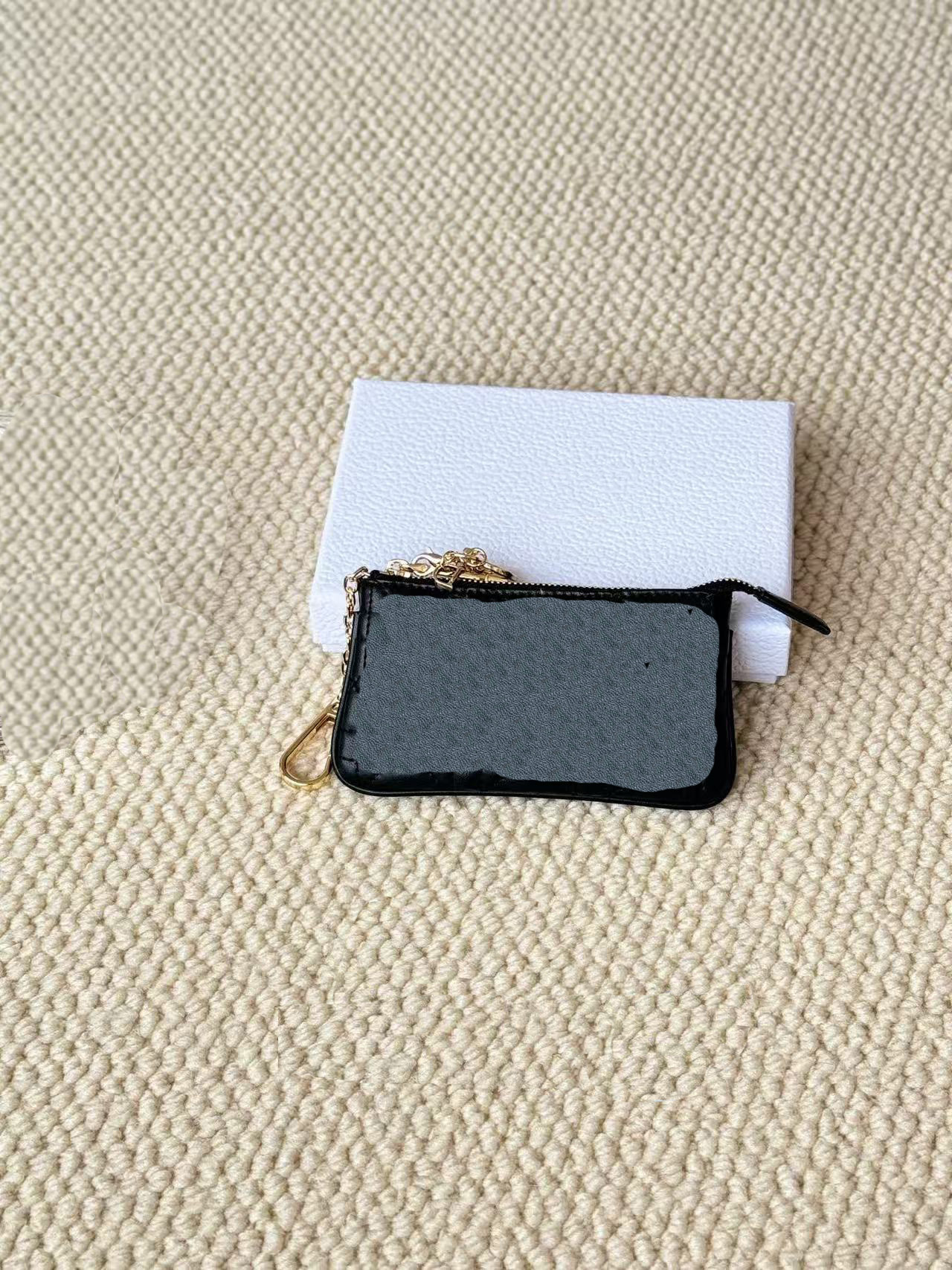 Luxury Designer Purse Fashion Key Wallet Zippered mini Wallets Credit Card Holders Tote Coin Purses With Box Dust Bag