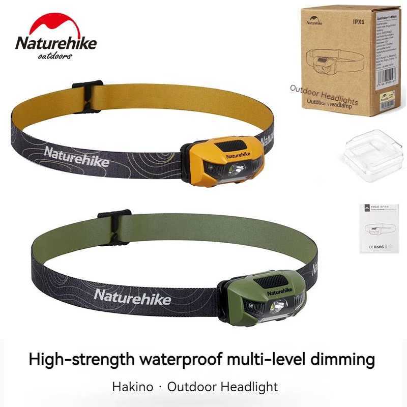 Naturehike Ultralight Headlamp Camping Headlight Head Lamp 4 Modes Flashlight SOS Emergency Light Portable Waterproof IP66 47g J250925