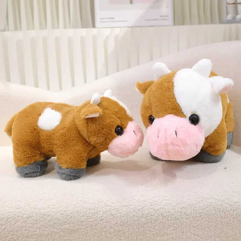 Cute Cartoon Cow Plush Toys Soft Stuffed Animals Cattle Baby Appease Dolls for Kids Boys Birthday Gifts C250925