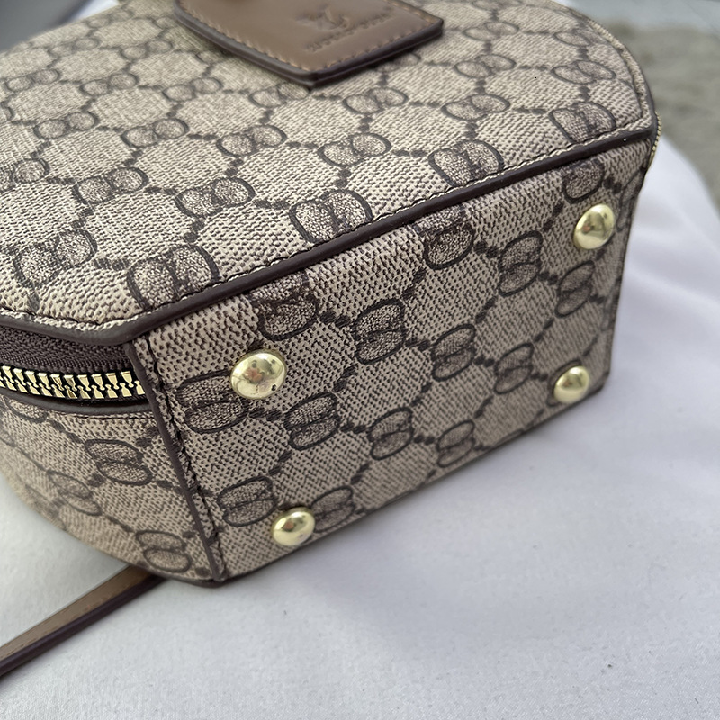 designer bag Floral Handbag New Handheld Small Round Printed Shoulder Crossbody Bag