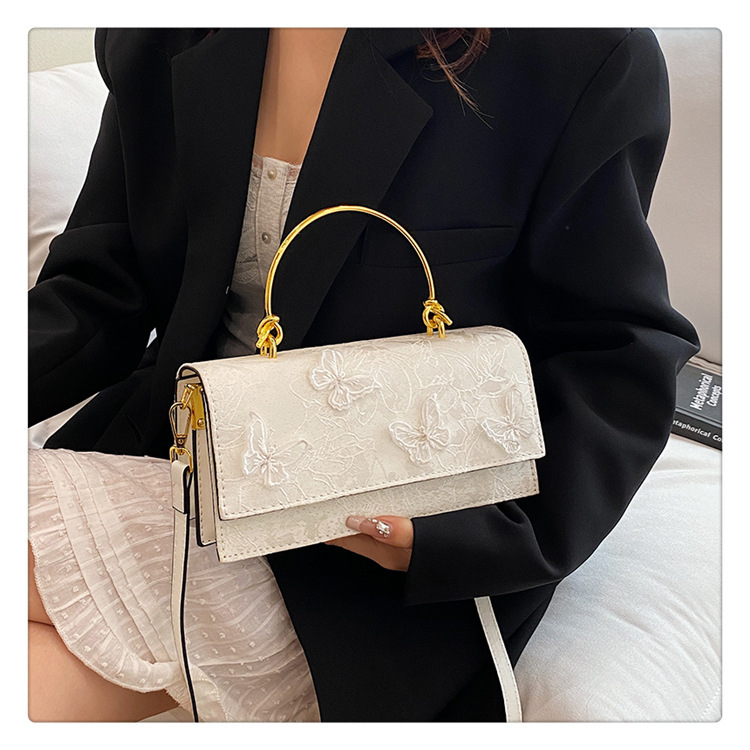 2025 autumn and winter new Chinese style handbag bag niche design butterfly love flower light luxury elegant fashion chain handbag designer bag