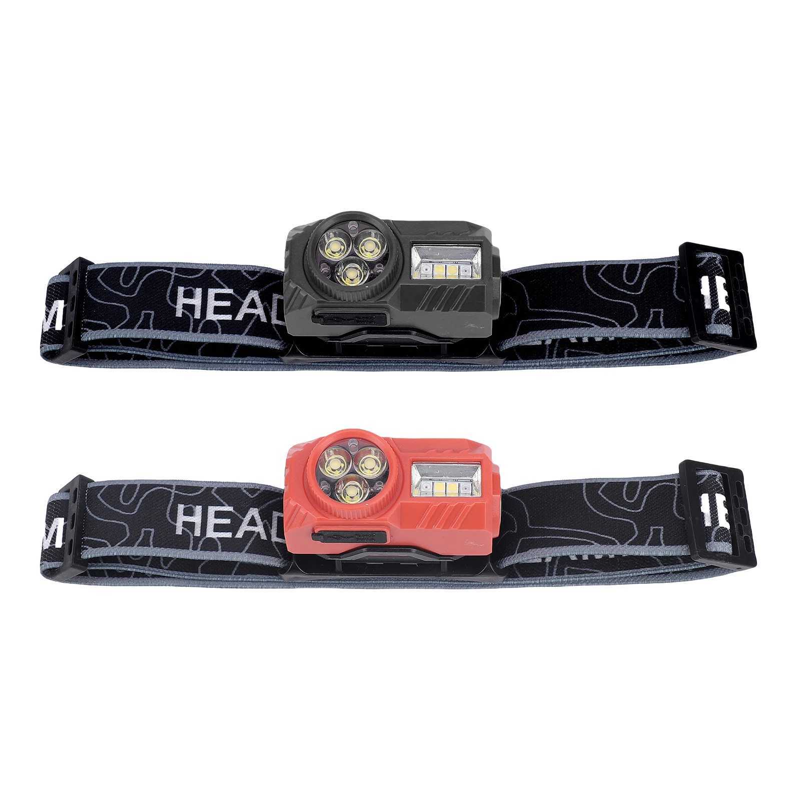 Headlamp Rechargeable LED Motion Sensor Running Digital Display Screen Rainproof for Outdoor Camping Fishing Headband Light J250925