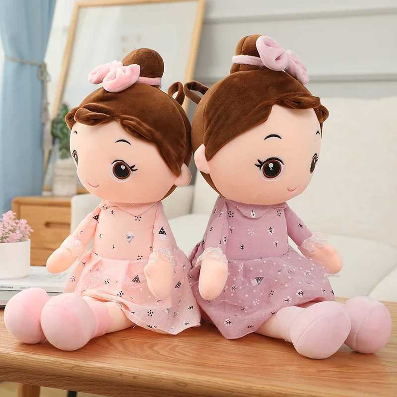45CM Cute Angel Girl Plush Toy Lovely Stuffed Anime Figure Doll Wear Beautiful Dress Soft Toys For Girls Nice Gifts C250925