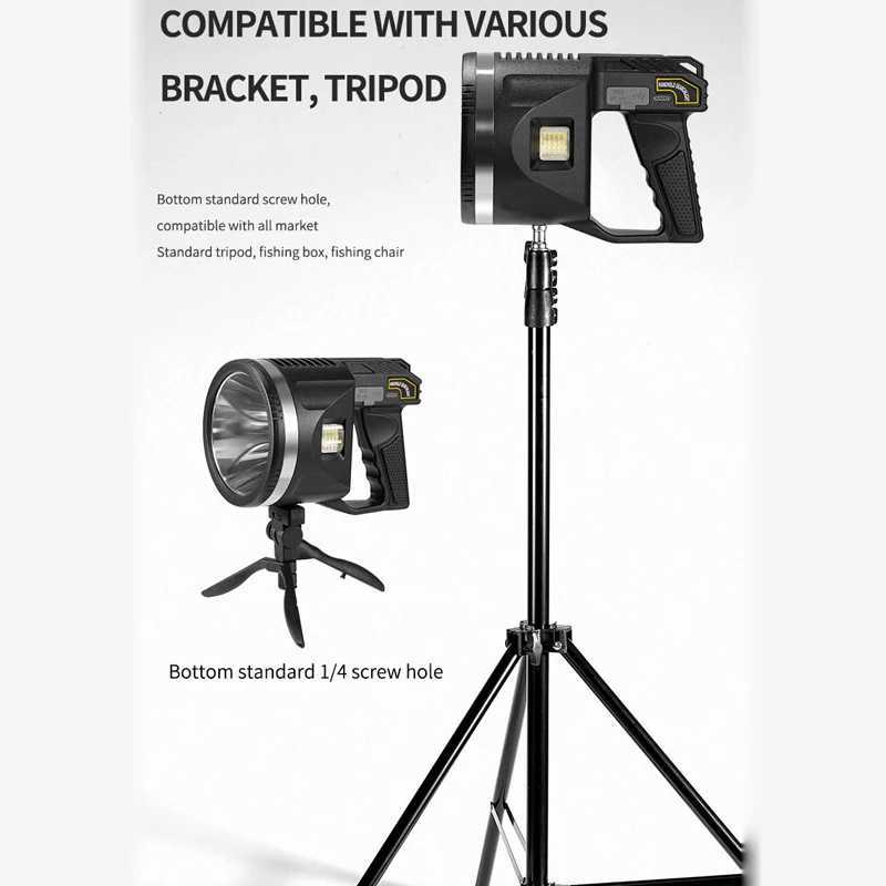 Rechargeable High Power Led Flashlights Ultra Long Lighting Distance Lamp Searchlight Powerful Outdoor Emergency Lantern Torches J250925