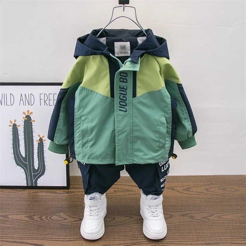 Boys Clothes Sets Windbreaker Sports Suit Childrens Jacket Boys Kids 240913