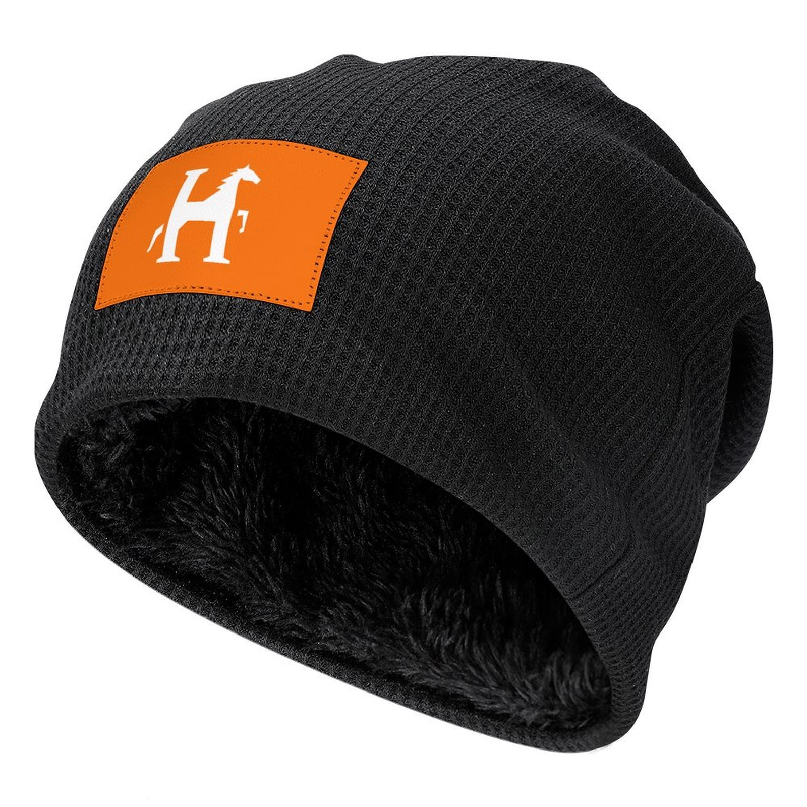H Designer beanie hat Orange beanie bonnet winter hat beanie luxury mens womens beanie winter skull cap bobble hat polo beanie