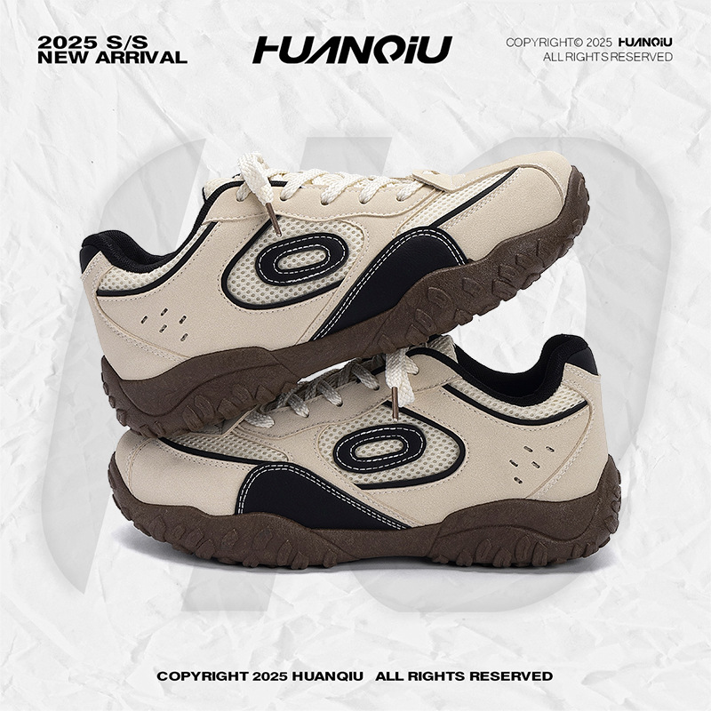 HUAN QIU Free shipping Designer Casual Shoes Casual shoes mesh breathable men shoes with increased height inside