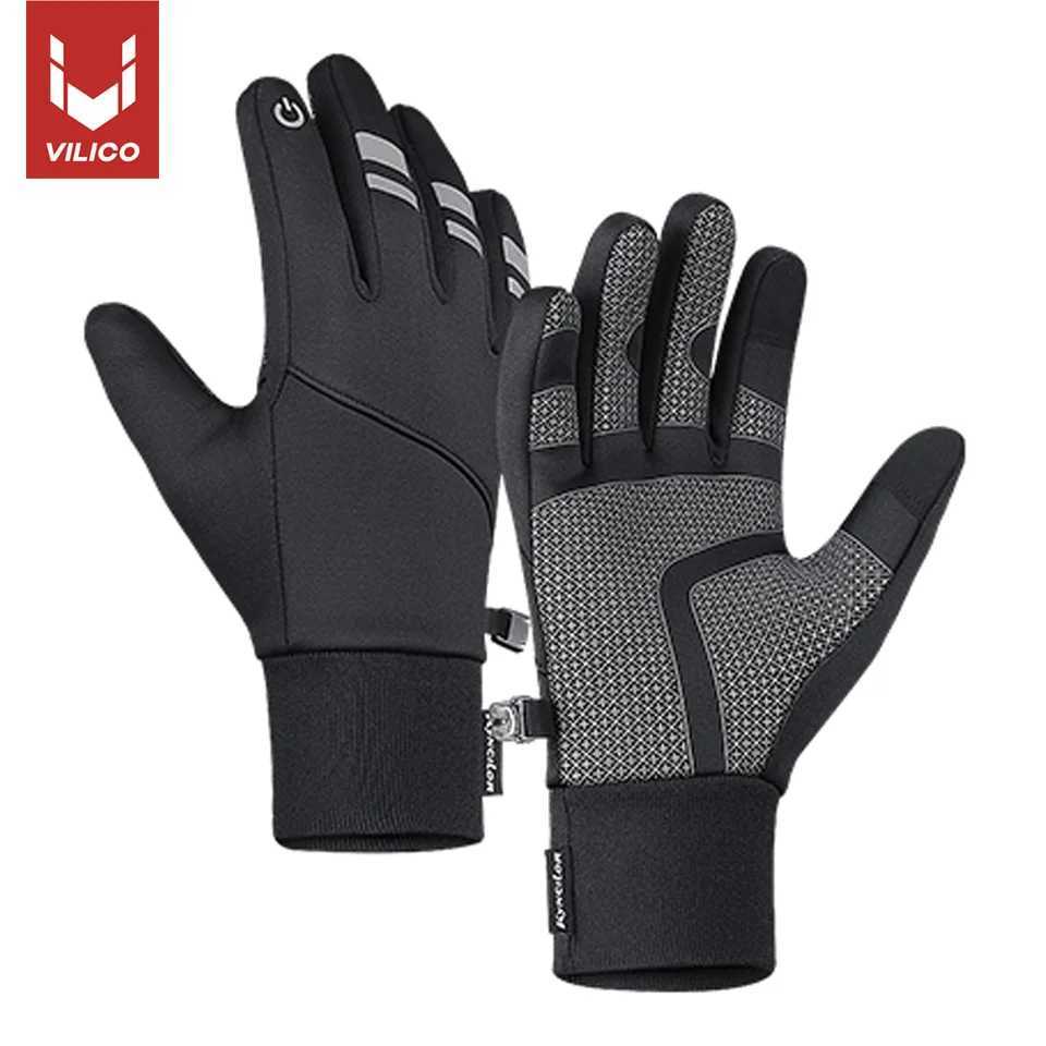 Autumn Winter Cycling Gloves Shockproof Antislip Windproof Warm Touchscreen Outdoor Hiking Skiing Riding Motorbike Gloves Men Z250925
