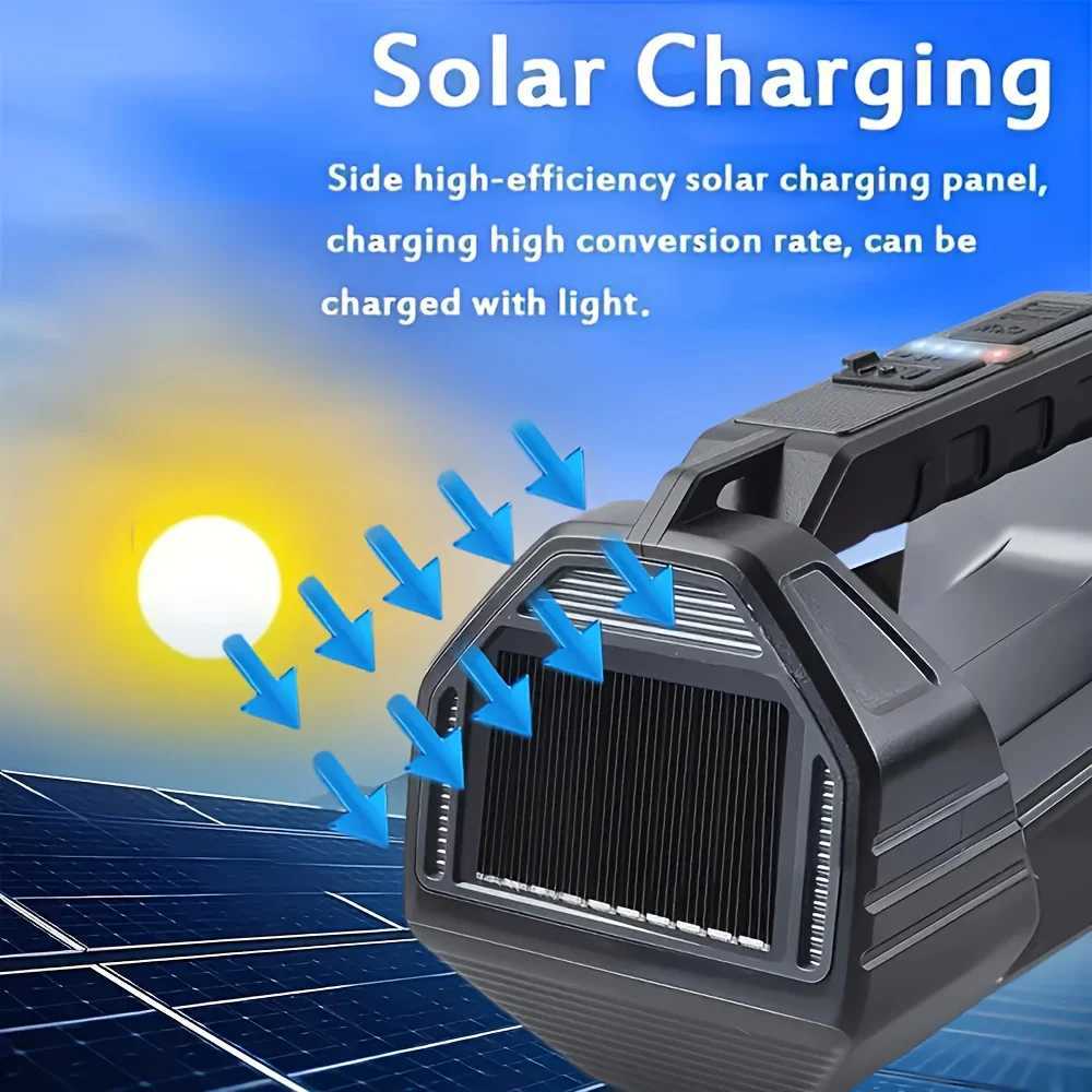 Rechargeable LED Handheld Flashlight Portable Flashlight with Battery Level Indicator Multiple Lighting Modes J250925