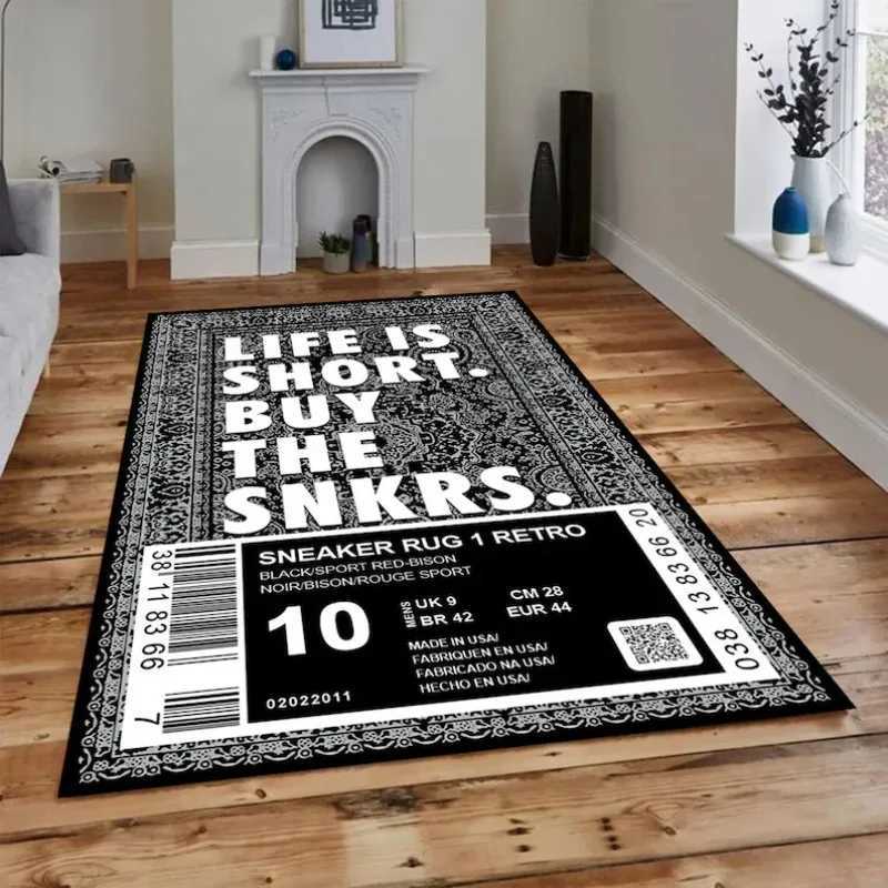 Classic Shoebox Rug Hypebeast Rug Sneakerhead Rug for LivRoom Rug Washable Rug Gift for Him Birthday Home Floor Decor Mat J250919