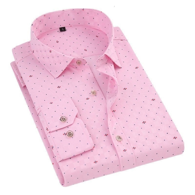 Men's Casual Shirts Men's Printed Long Sleeve Shirt Fashion Floral Plaid Pocket Casual Shirts Soft Men Summer Shirt 230505