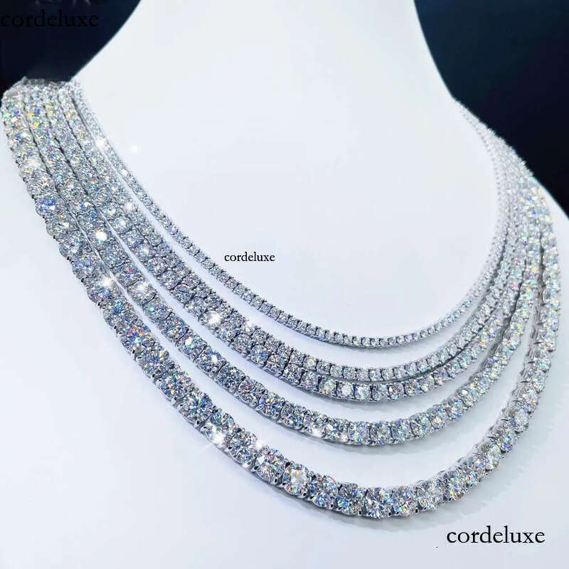 Factory price full size moissanite bracelet necklace pass dia tester tennis chain 93