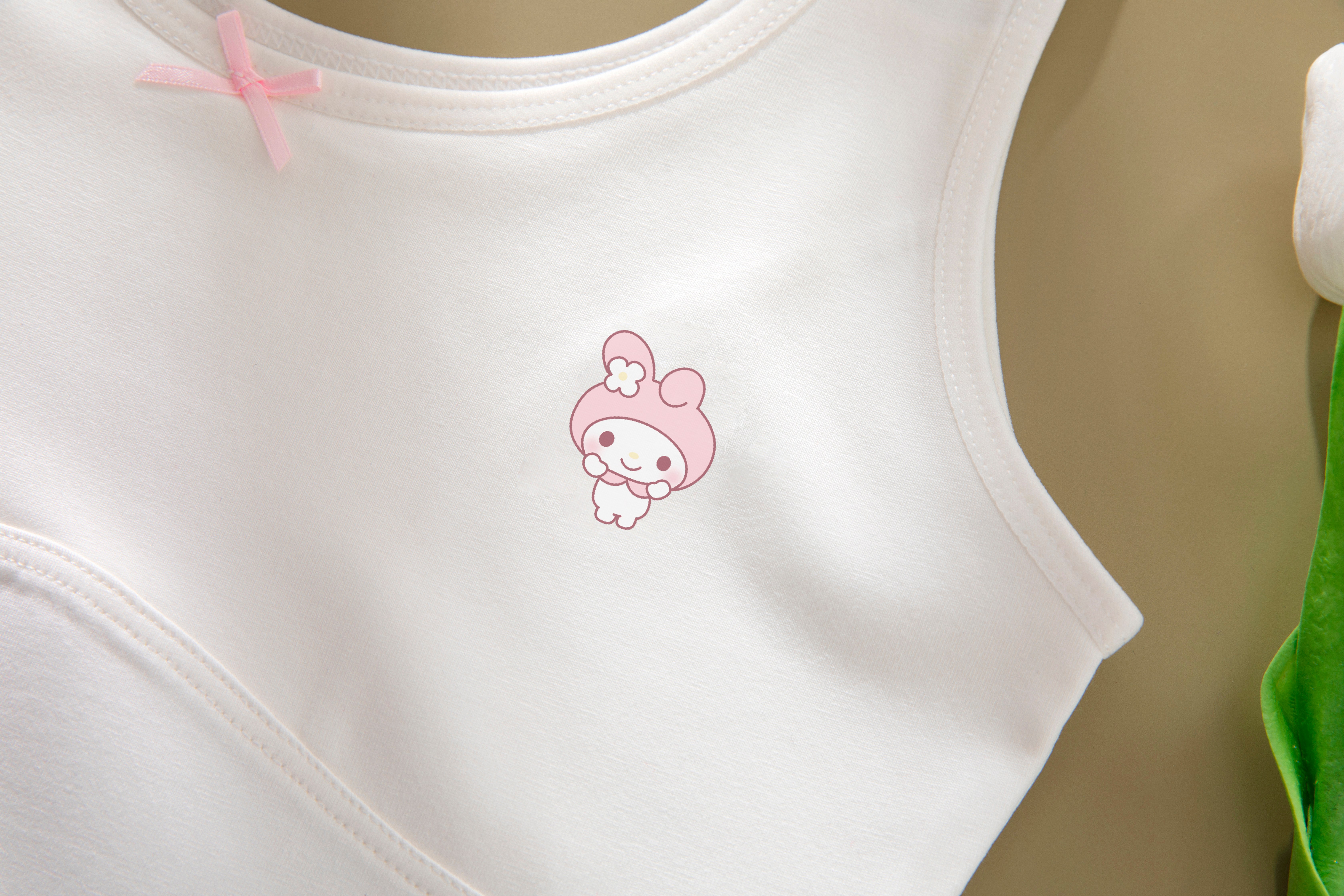 Cartoon Developmental Support Sports Bralette Tank Tops for Preteen Girls