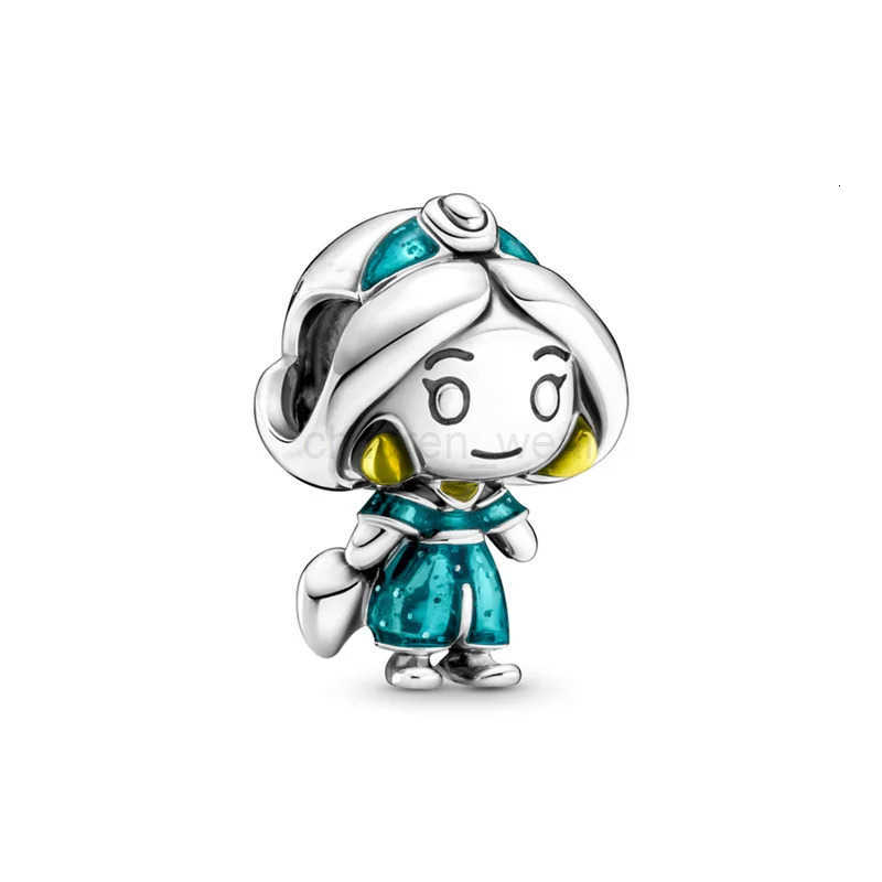 Disney Original Snow White Shape Charm Beads Fits Bracelet Bangle Necklace For Women Luxury DIY Jewelry Party Festival Gifts Hot H250925