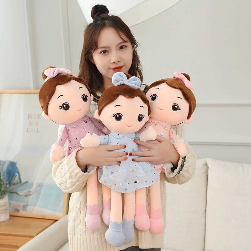 45CM Cute Angel Girl Plush Toy Lovely Stuffed Anime Figure Doll Wear Beautiful Dress Soft Toys For Girls Nice Gifts C250925