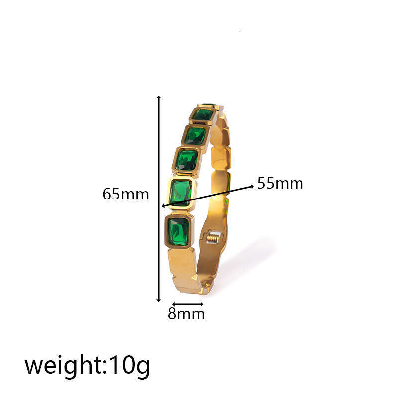 New Rainbow Color White Zircon Bracelet Fresh Accessories Women Design Non-Fading Light