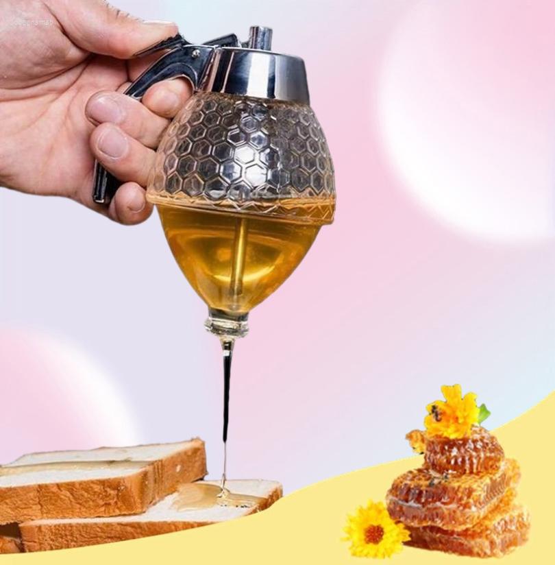 Storage Bottles 2PCS Dispenser NonDrip Syrup With Stand Cup Jar Special Pot For5519216