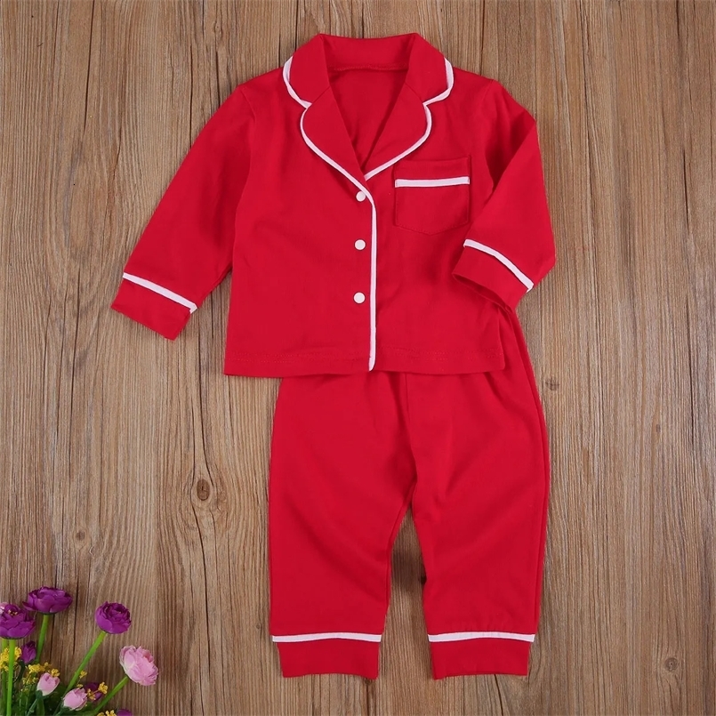 Children Christmas Set Boys Cotton Pajamas Girls Baby Autumn Clothes Long Sleepwear Cotton Kids Home Clothes Childrens Clothing 241120