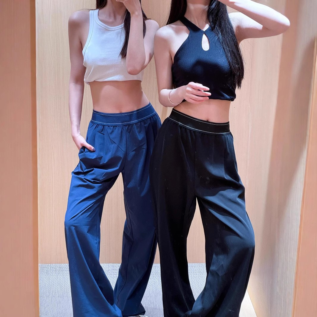 Women's Designer Pants Suit Up Trouser Pant Regular Yoga High Waist Pursuit Loose Yogawomen Wide Leg Haul Sets Sports Outfit Sweatpants Set