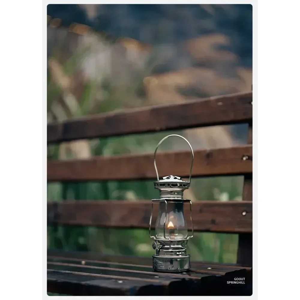 GOOUT SPRINGHILL Camping Tent Lamp Handheld Retro Vintage Horse Lamp Camping Lighting Atmosphere Lamp Aurora Kerosene Lamp J250925