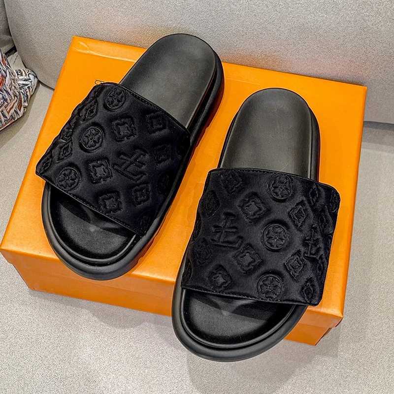 Magic Tape Flat Slippers Women Summer Luxury Shoes Brand Platform Sandals Ladies Height Increase Flats Slides Women SlippersXJ250925